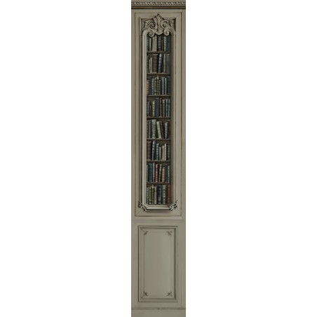 Décor boiserie Haussmannienne bronze bibliothèque 52cm