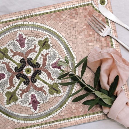 Set de table vinyle Mosaique Flora