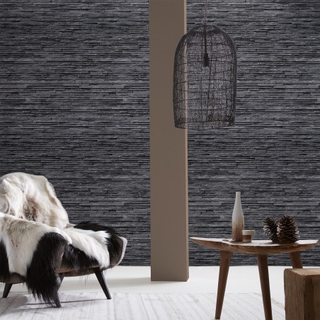 Grey basalt layers wallpaper
