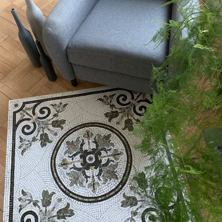 Vinyl mosaic rug Erika - Table size