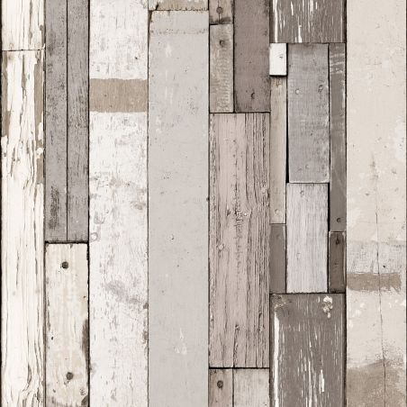 Beige and grey pallet wood wallpaper