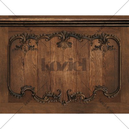 Velvet tapestry Louis XV rustic oak wainscot