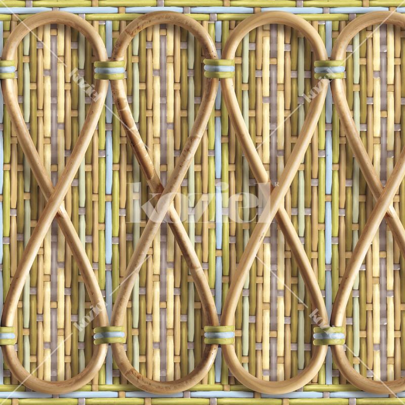 Philippe Model woven rattan frieze - Reed