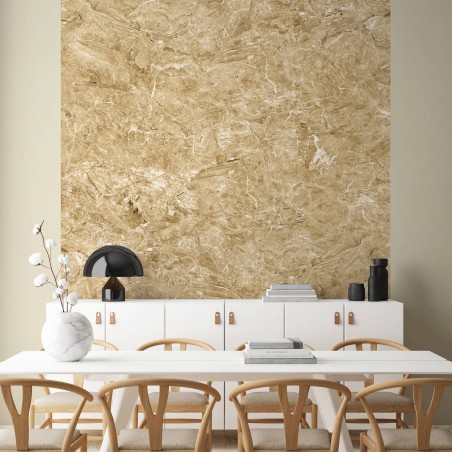 Papier peint panoramique marbre Breccia Oniciata beige