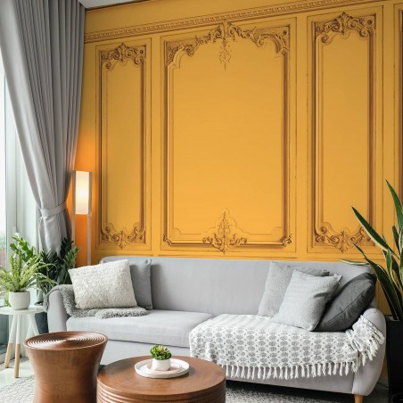 Set of Haussmann wood panels - Saffron yellow