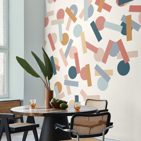 Flying confetti Paperpaint® mural - Size XL