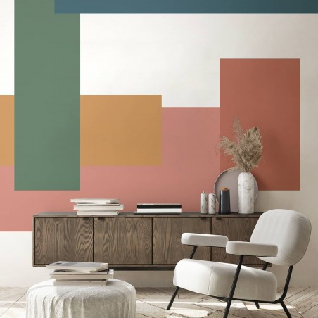 Color blocks Paperpaint® mural - Size XL