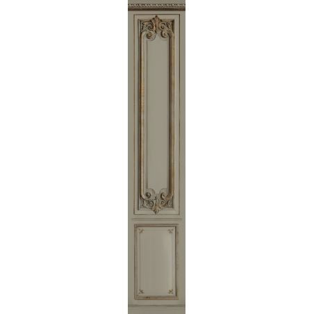 Warm grey narrow column with Haussmann panelling 52cm