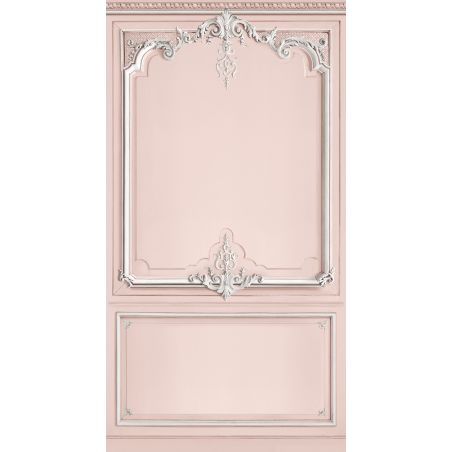 Light pink pastel Haussmann panelling 133cm