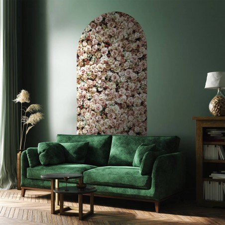 Wall of mystical roses mural arch wallpaper