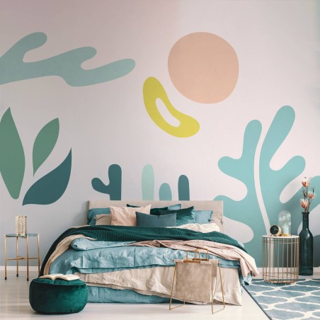 Aquatic Eden Paperpaint® mural - Size XL