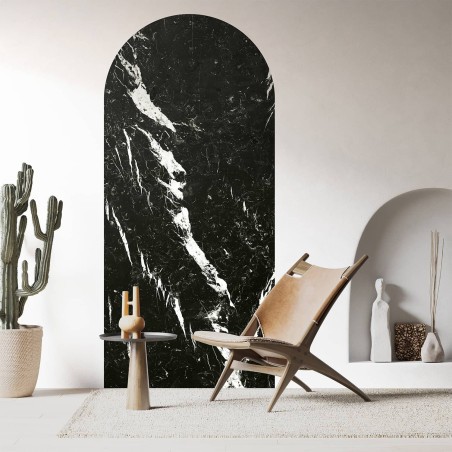 Papier peint Arche marbre nero marquina