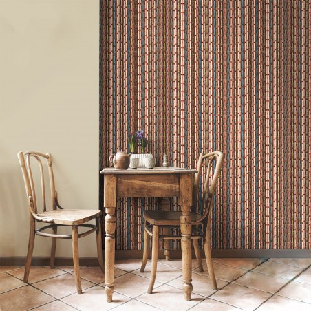 Philippe Model braided wallpaper - Bistrot