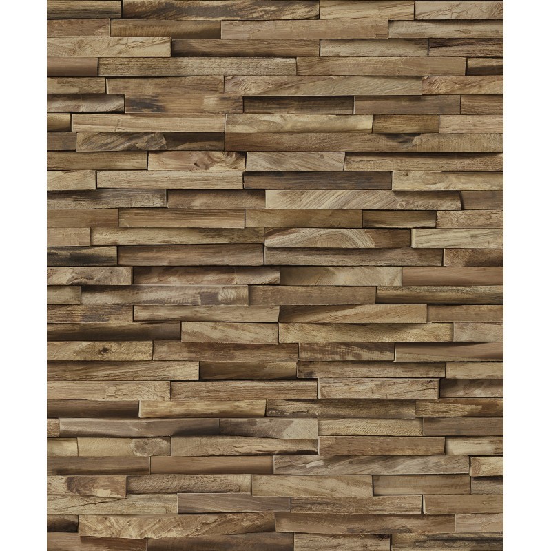 Exotic wood cladding wallpaper  Sample