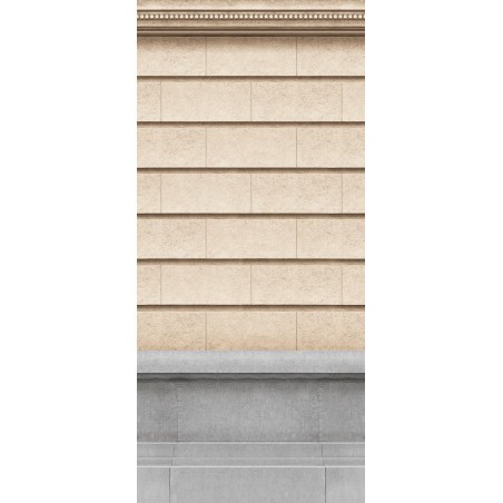 Décor façade Haussmannienne mur nu 133cm