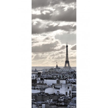Trompe l'œil pour portes et murs toits de Paris